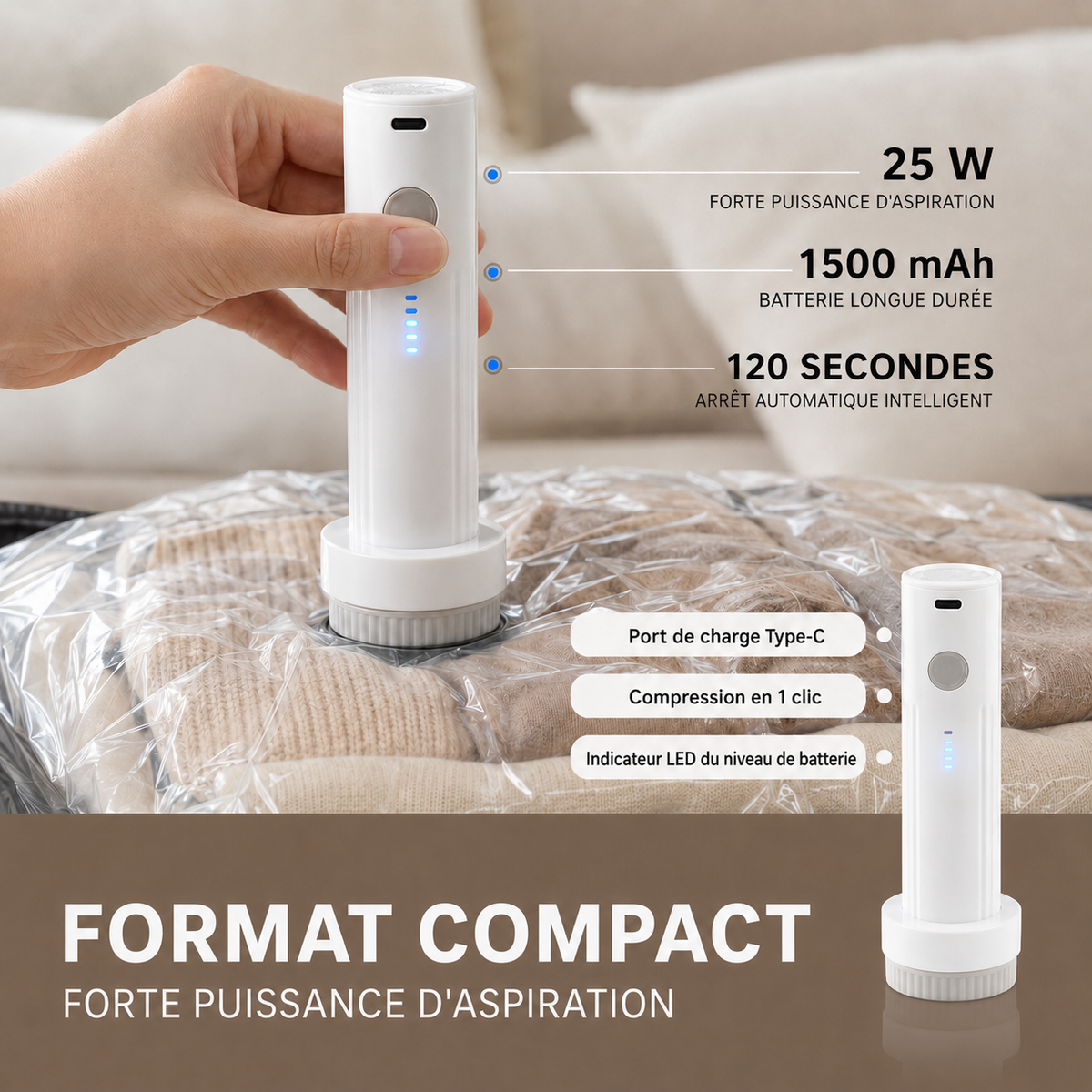 Kelvora SmartPack™ – Kit de compression de voyage